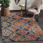 Safavieh Evoke 230 Rug, EVK230 - BLUE / ORANGE