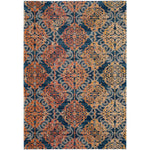 Safavieh Evoke 230 Rug, EVK230 - BLUE / ORANGE