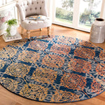 Safavieh Evoke 230 Rug, EVK230 - BLUE / ORANGE