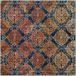 Safavieh Evoke 230 Rug, EVK230 - BLUE / ORANGE