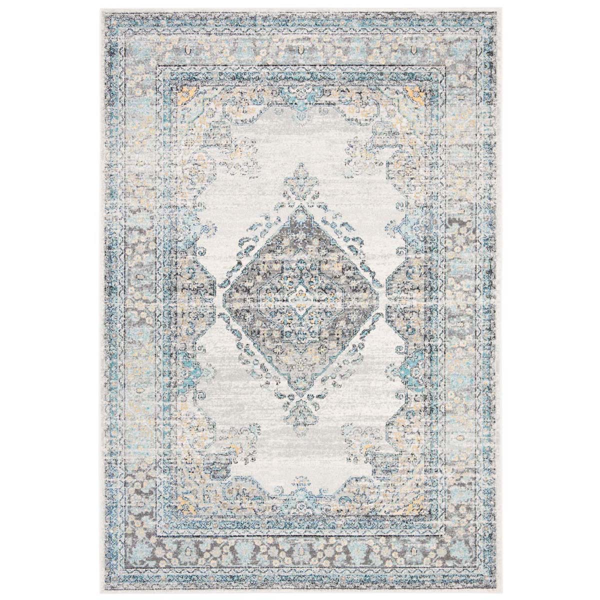 Safavieh Evoke 250 Rug, EVK250 - GREY / BLUE