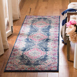 Safavieh Evoke 250 Rug, EVK250 - NAVY / FUCHSIA