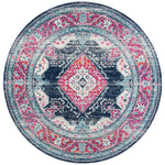 Safavieh Evoke 250 Rug, EVK250 - NAVY / FUCHSIA