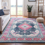 Safavieh Evoke 250 Rug, EVK250 - NAVY / FUCHSIA