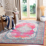 Safavieh Evoke 250 Rug, EVK250 - FUCHSIA / NAVY