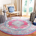 Safavieh Evoke 250 Rug, EVK250 - FUCHSIA / NAVY