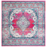 Safavieh Evoke 250 Rug, EVK250 - FUCHSIA / NAVY