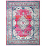 Safavieh Evoke 250 Rug, EVK250 - FUCHSIA / NAVY