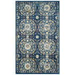 Safavieh Evoke 252 Rug, EVK252 - NAVY / IVORY