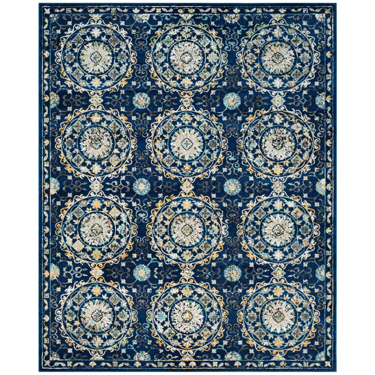 Safavieh Evoke 252 Rug, EVK252 - NAVY / IVORY