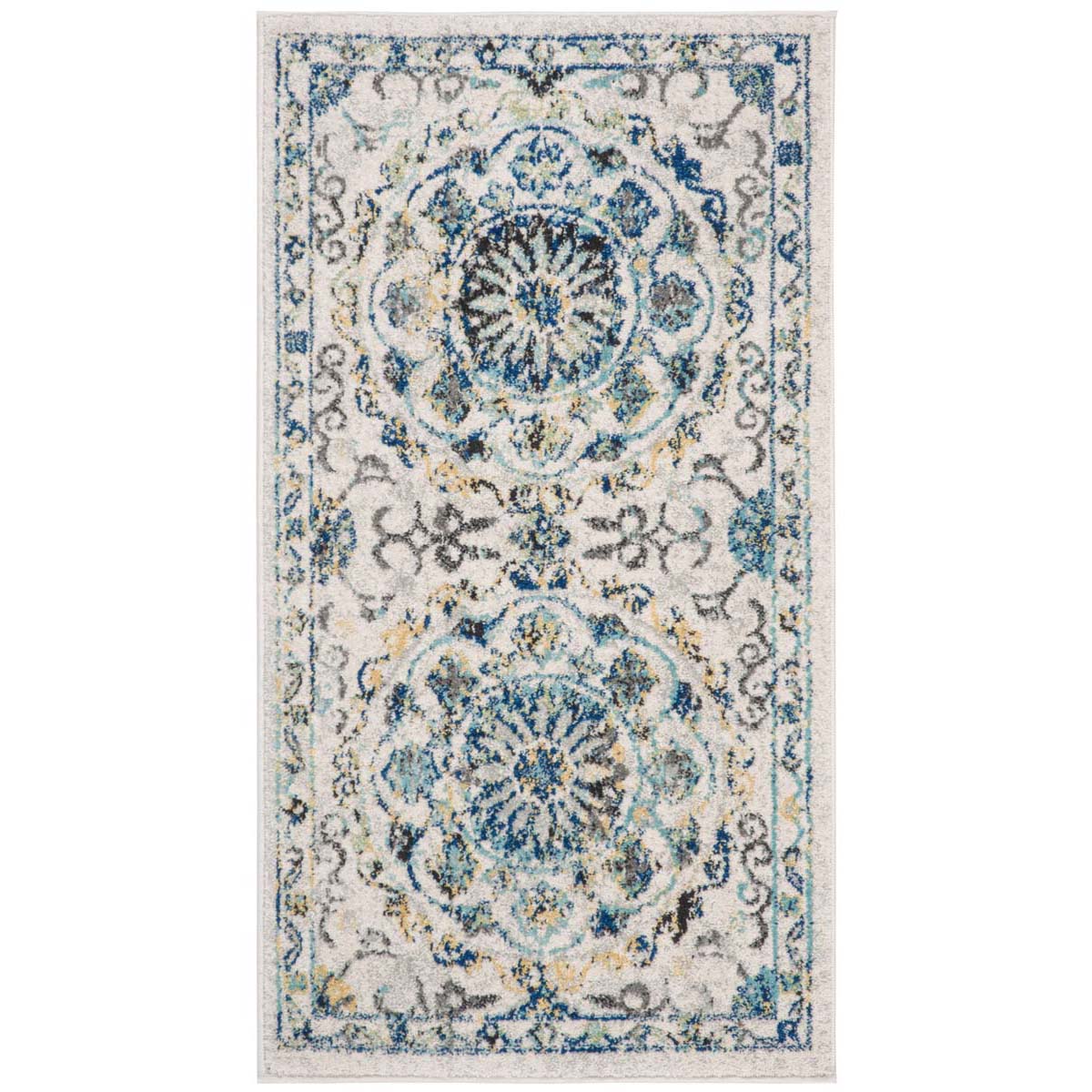 Safavieh Evoke 252 Rug, EVK252 - IVORY / BLUE