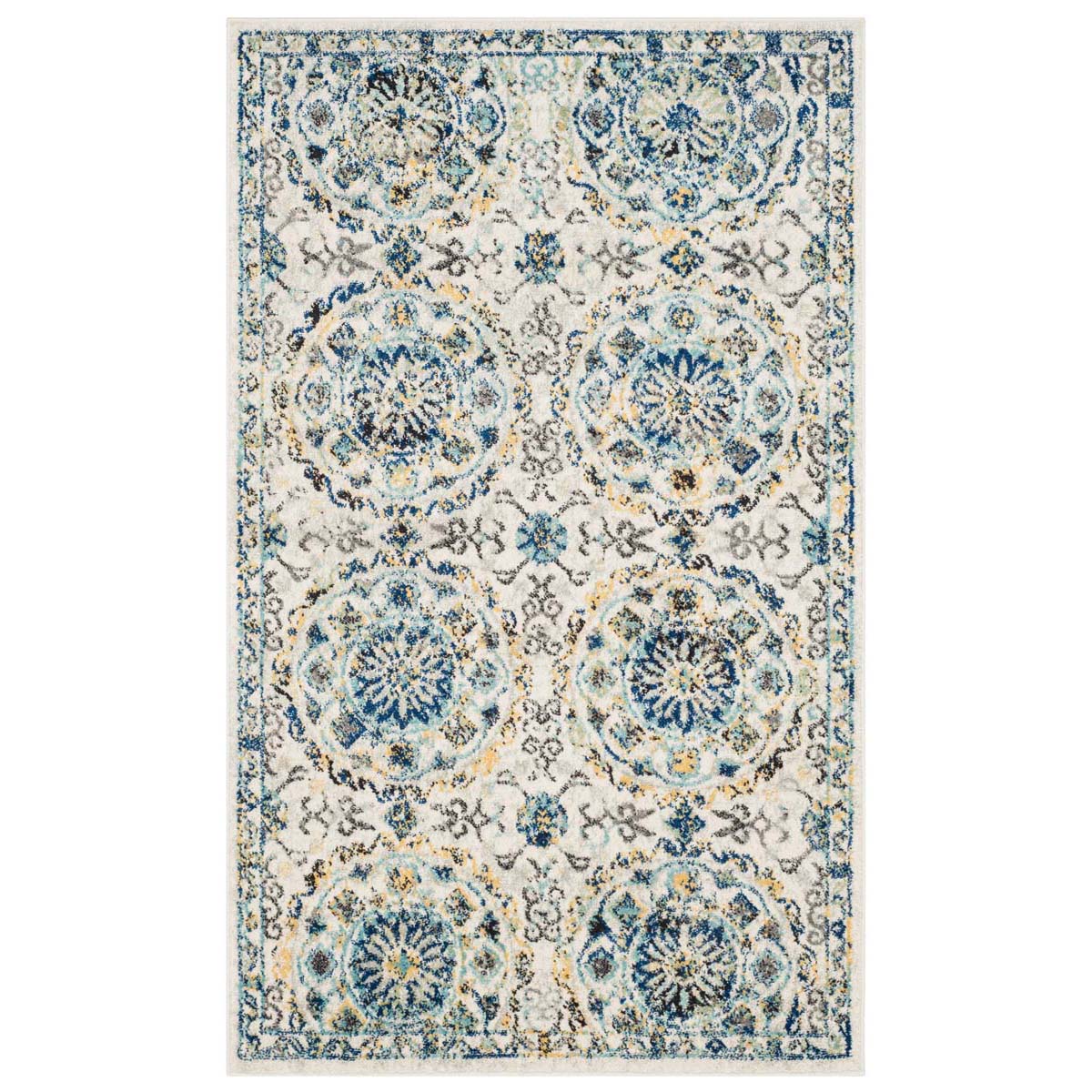 Safavieh Evoke 252 Rug, EVK252 - IVORY / BLUE