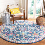 Safavieh Evoke 255 Rug, EVK255 - NAVY / FUCHSIA