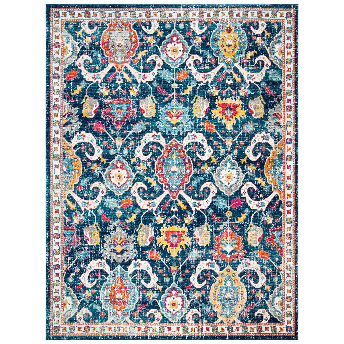 Safavieh Evoke 255 Rug, EVK255 - NAVY / FUCHSIA