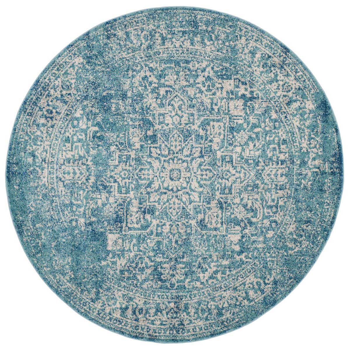 Safavieh Evoke 256 Rug, Blue, EVK256 - Blue / Ivory