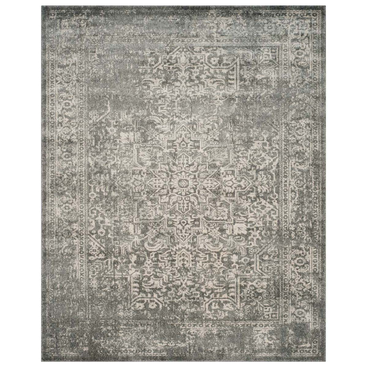 Safavieh Evoke 256 Rug, White, EVK256 - Silver / Ivory