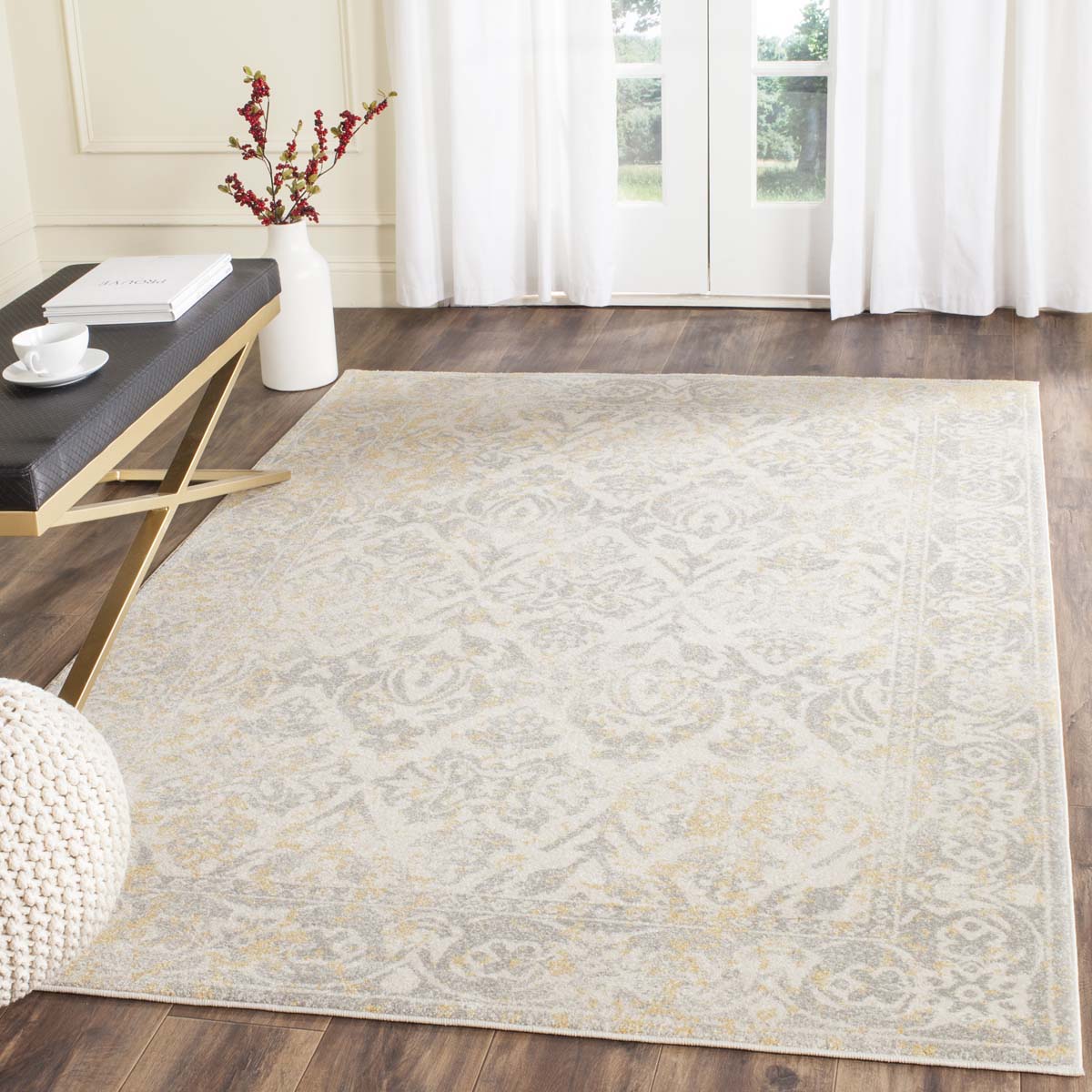 Safavieh Evoke 264 Rug, EVK264 - IVORY / GREY