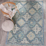 Safavieh Evoke 274 Rug, EVK274 - LIGHT BLUE / IVORY