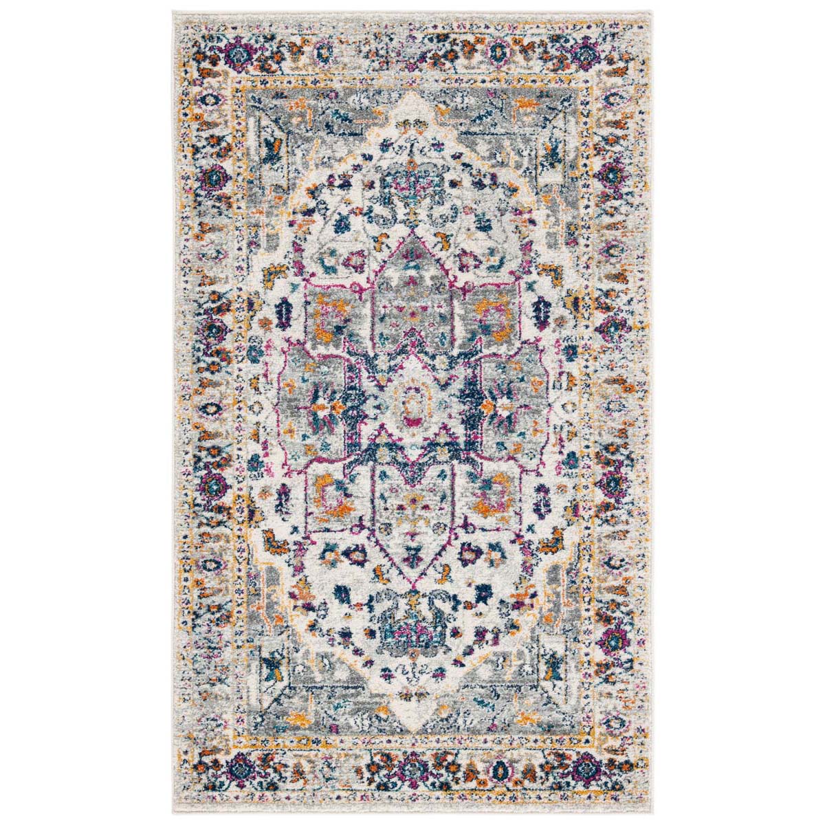 Safavieh Evoke 275 Rug, Grey, EVK275 - Ivory / Grey