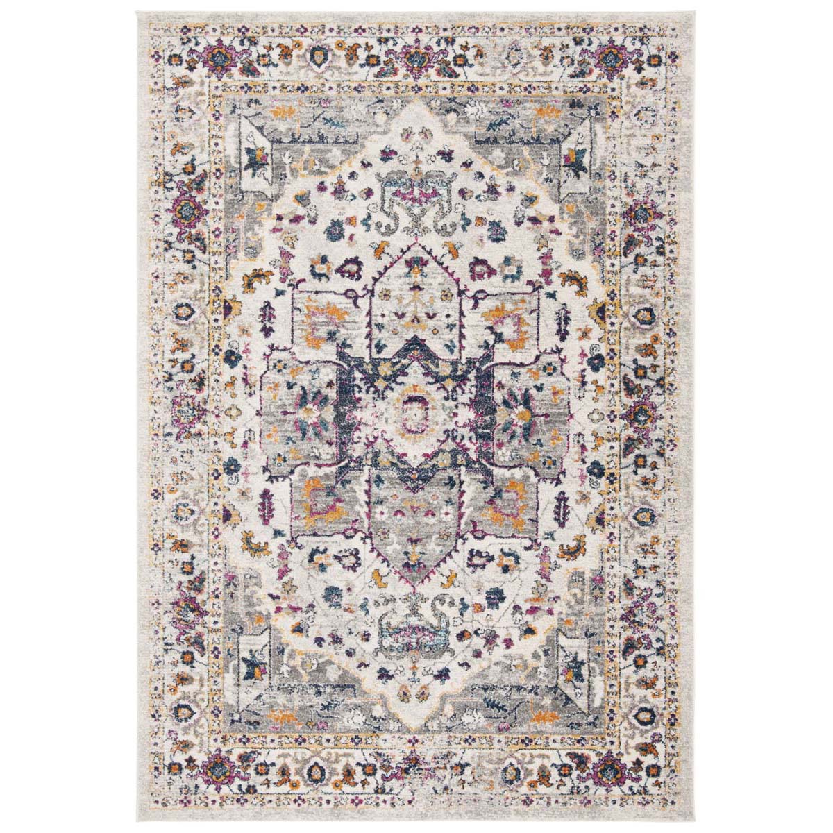 Safavieh Evoke 275 Rug, Grey, EVK275 - Ivory / Grey