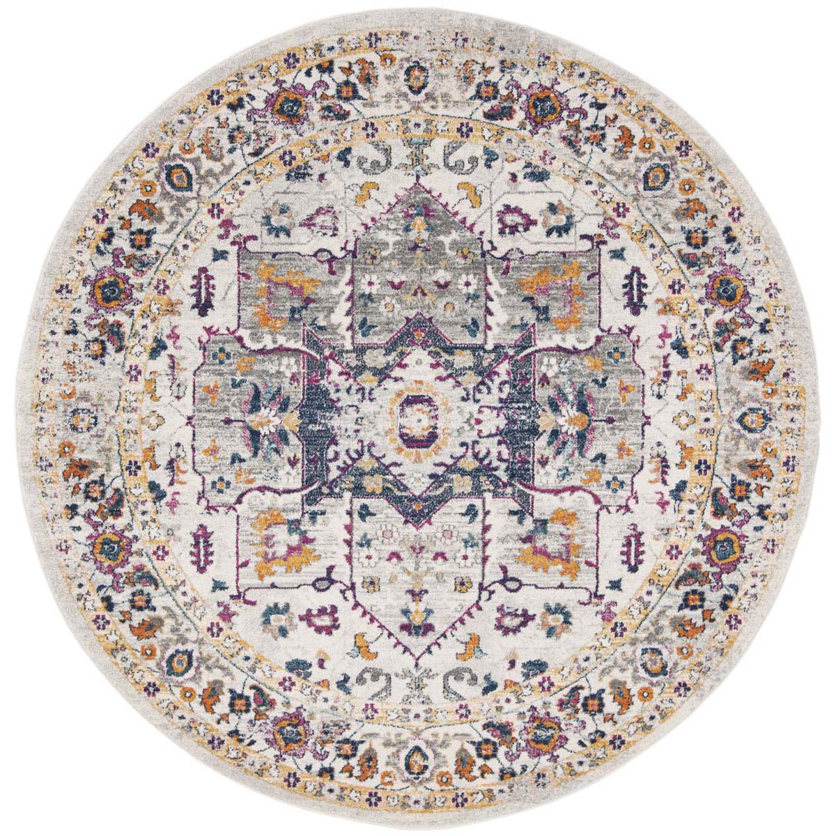 Safavieh Evoke 275 Rug, Grey, EVK275 - Ivory / Grey