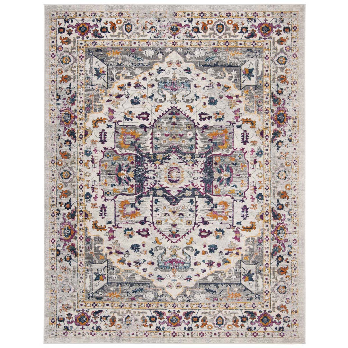 Safavieh Evoke 275 Rug, Grey, EVK275 - Ivory / Grey