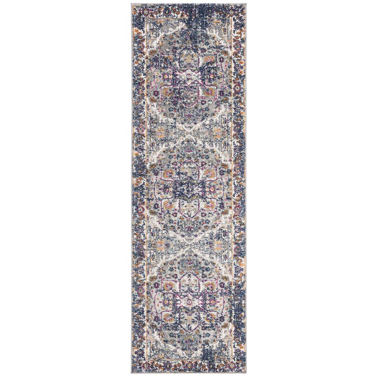 Safavieh Evoke 275 Rug, Grey, EVK275 - Grey / Navy