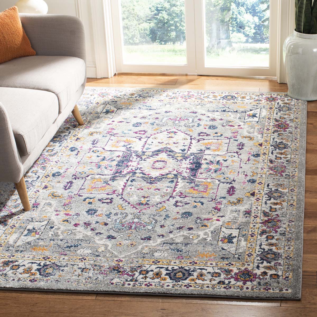 Safavieh Evoke 275 Rug, Grey, EVK275 - Grey / Grey