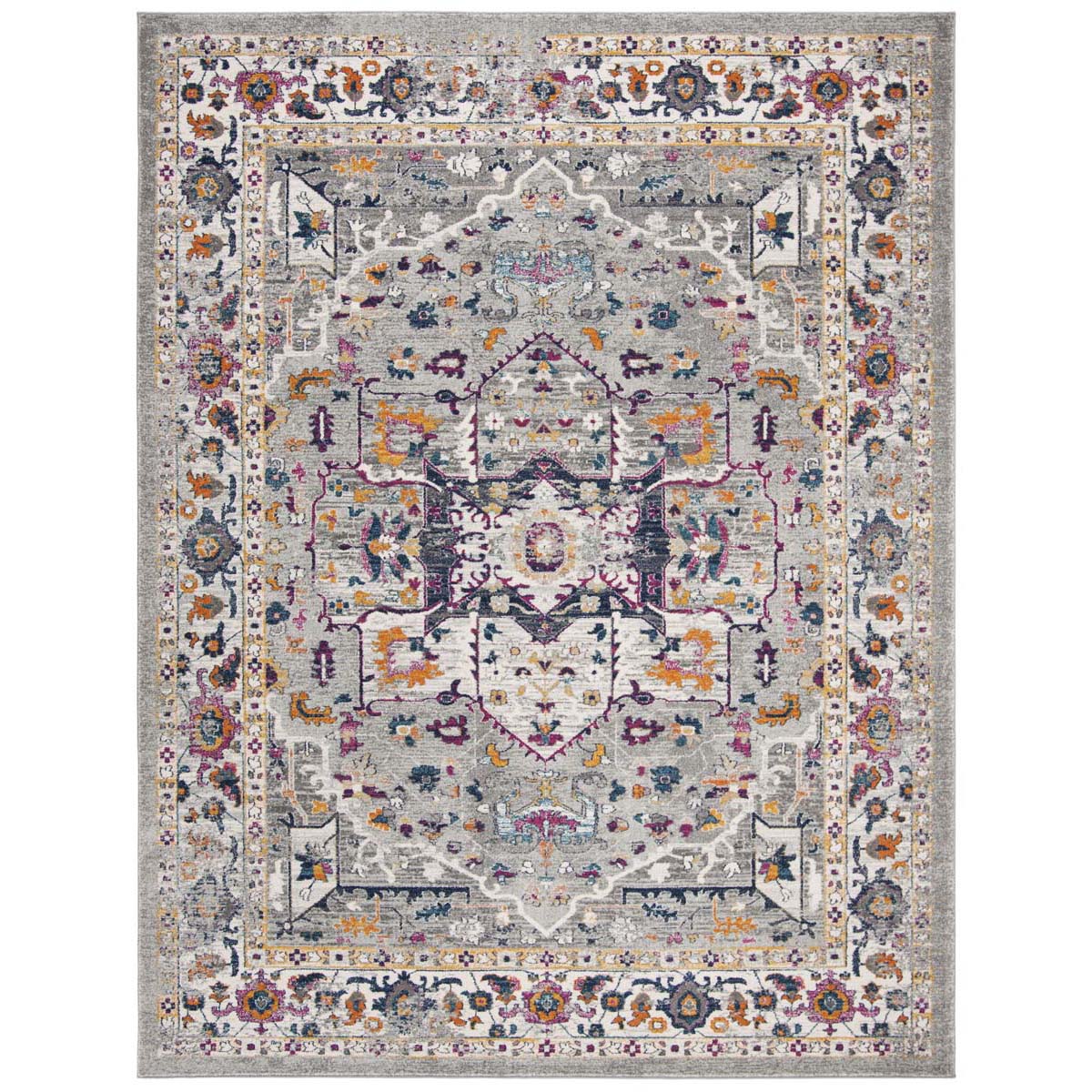 Safavieh Evoke 275 Rug, Grey, EVK275 - Grey / Grey