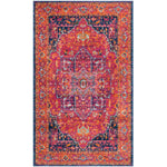 Safavieh Evoke 275 Rug, Fuchsia, EVK275 - Fuchsia / Orange