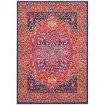 Safavieh Evoke 275 Rug, Fuchsia, EVK275 - Fuchsia / Orange