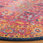 Safavieh Evoke 275 Rug, Fuchsia, EVK275 - Fuchsia / Orange