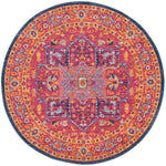 Safavieh Evoke 275 Rug, Fuchsia, EVK275 - Fuchsia / Orange