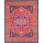 Safavieh Evoke 275 Rug, Fuchsia, EVK275 - Fuchsia / Orange