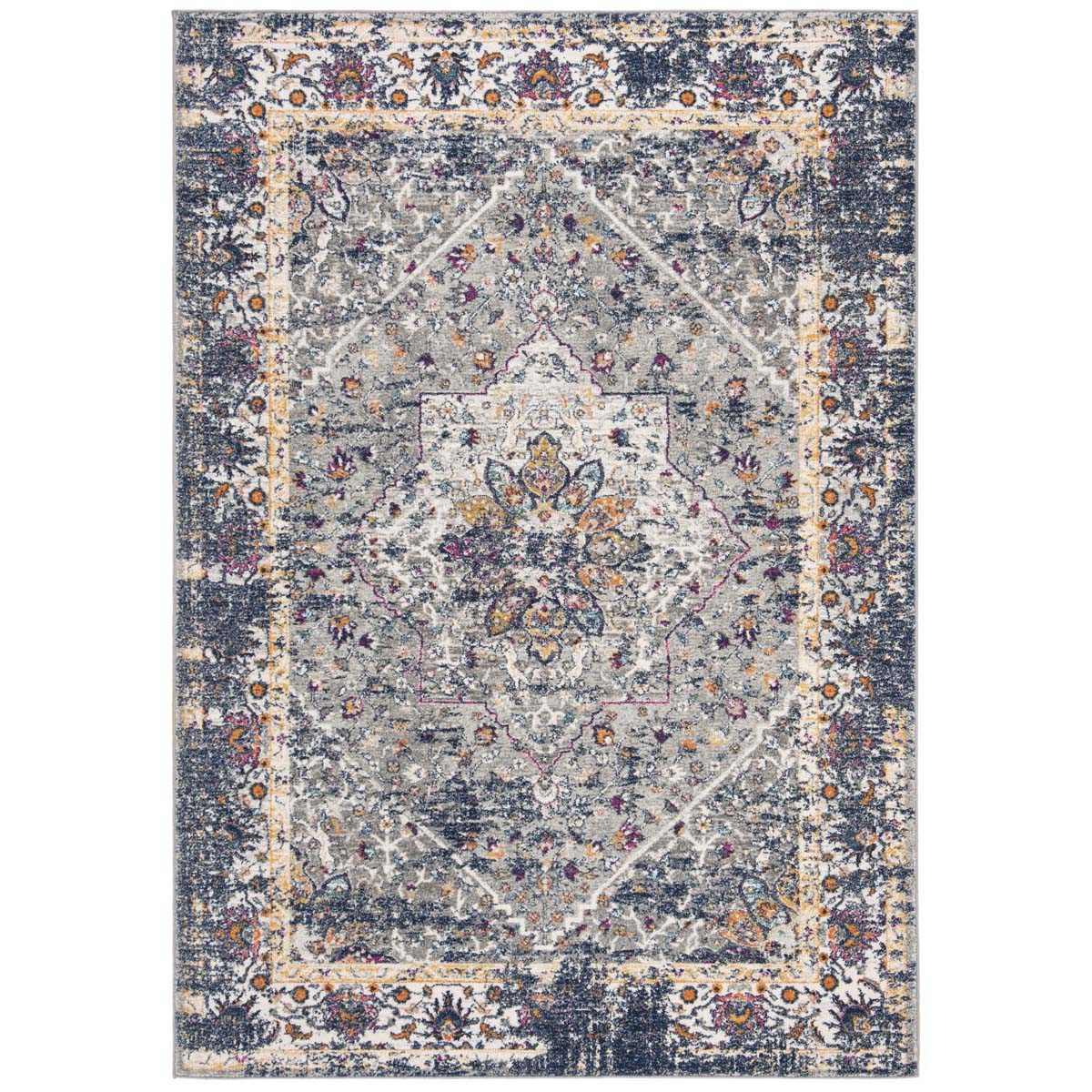 Safavieh Evoke 288 Rug, EVK288 - Grey / Navy