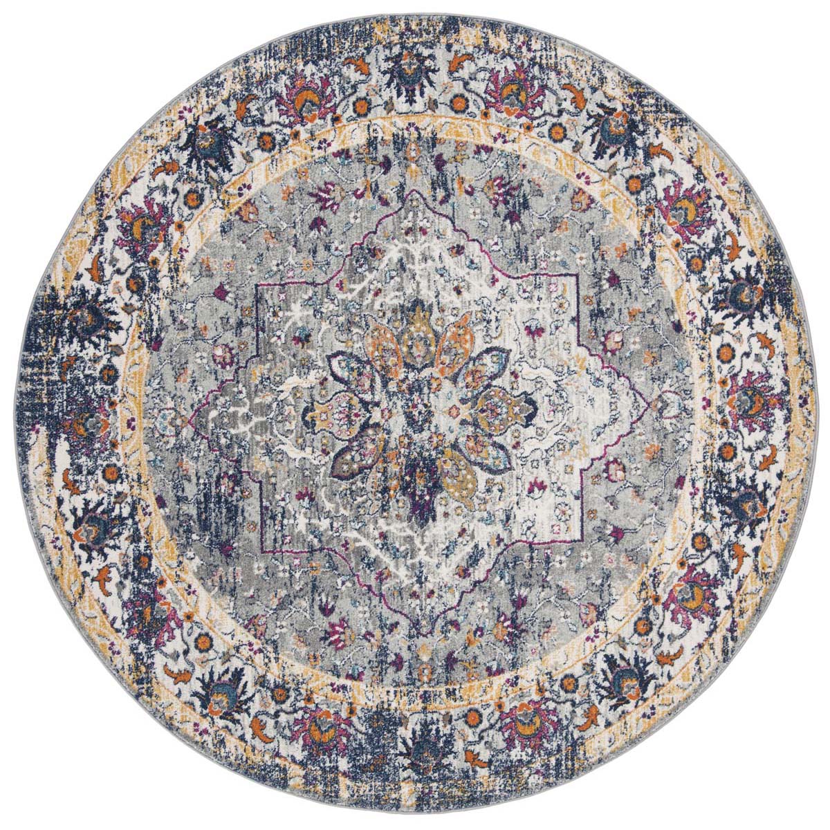 Safavieh Evoke 288 Rug, EVK288 - Grey / Navy