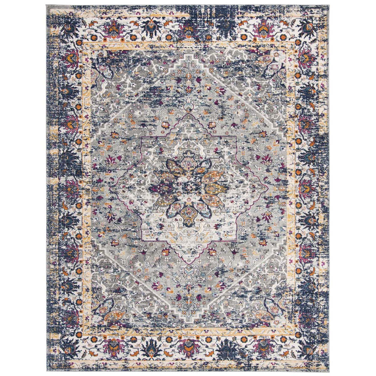 Safavieh Evoke 288 Rug, EVK288 - Grey / Navy