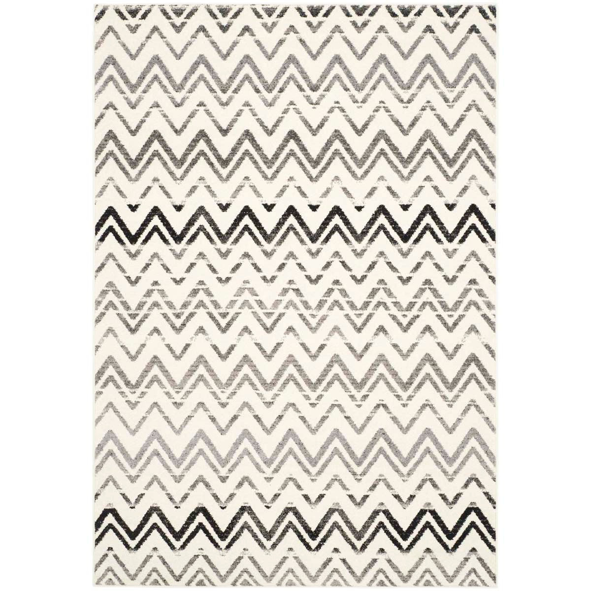 Safavieh Evoke 498 Rug, EVK498 - CREAM / DARK GREY