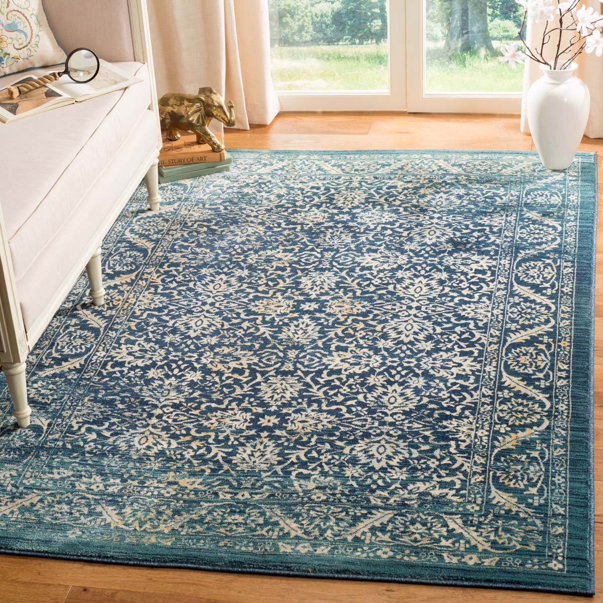 Safavieh Evoke 507 Rug, EVK507 - NAVY / GOLD