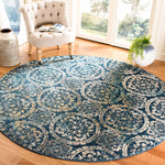 Safavieh Evoke 517 Rug, EVK517 - NAVY / CREME