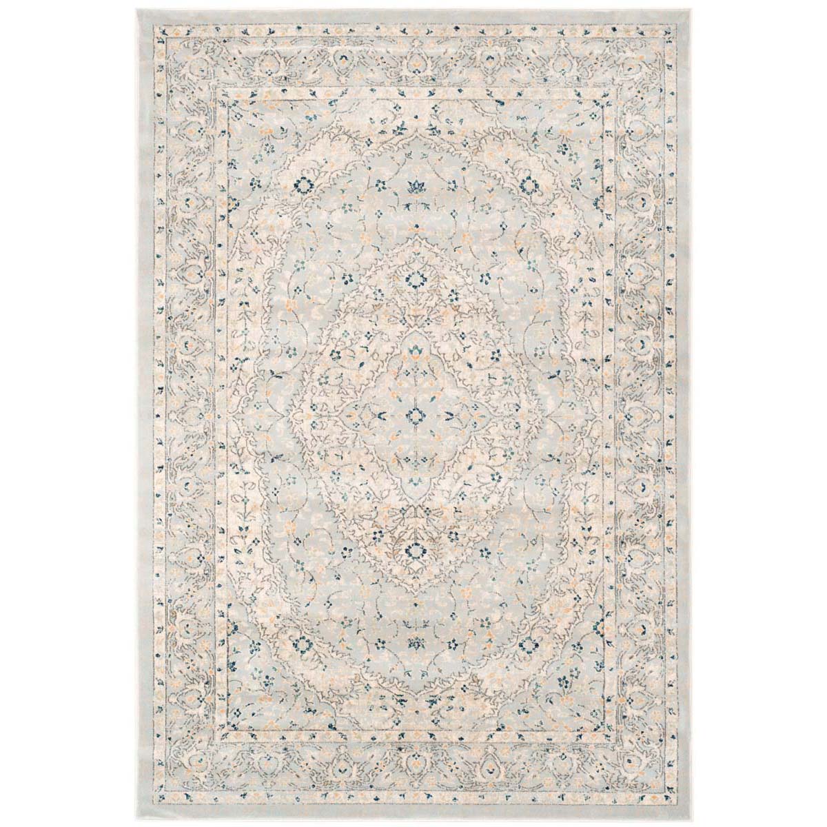 Safavieh Evoke 518 Rug, EVK518 - Light Grey / Cream