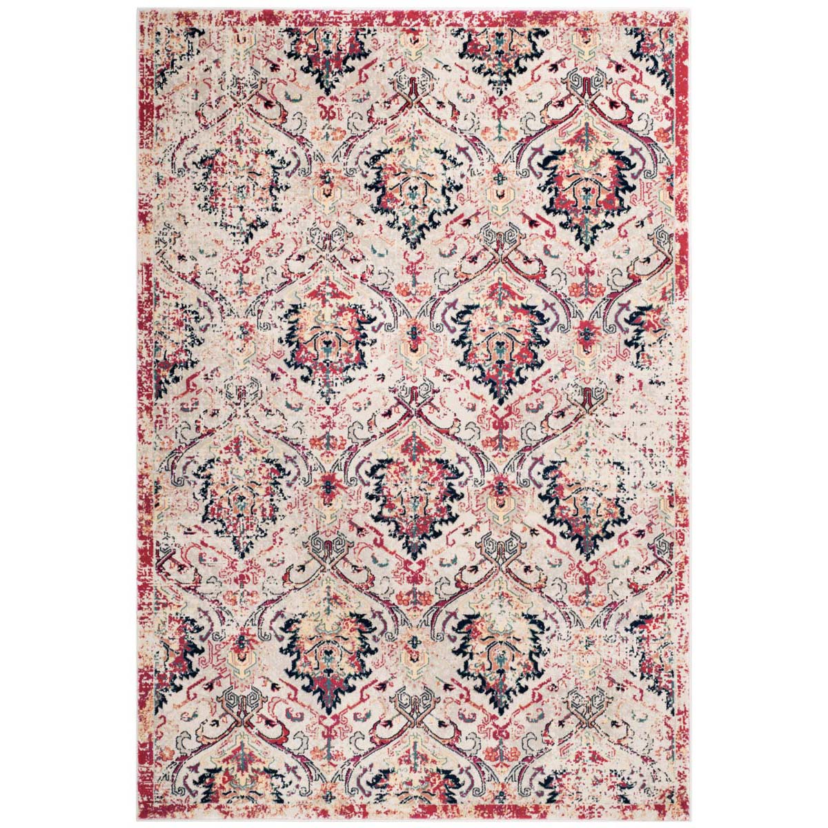 Safavieh Evoke 519 Rug, EVK519 - IVORY / FUCHSIA