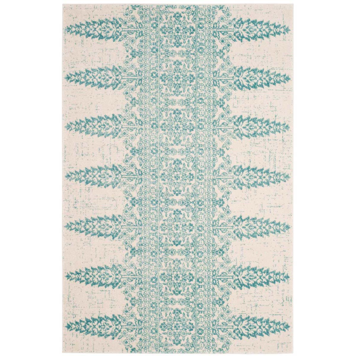 Safavieh Evoke 521 Rug, EVK521 - IVORY / TEAL