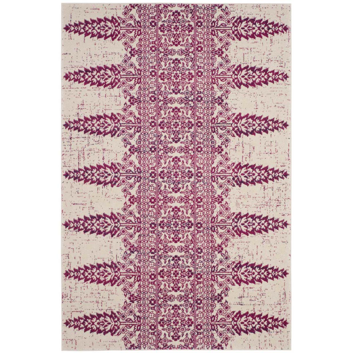 Safavieh Evoke 521 Rug, EVK521 - IVORY / FUCHSIA