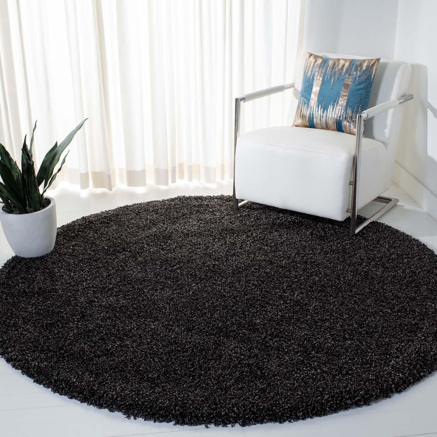 Safavieh Evolution Shag 520 Rug, EVO520 - Charcoal