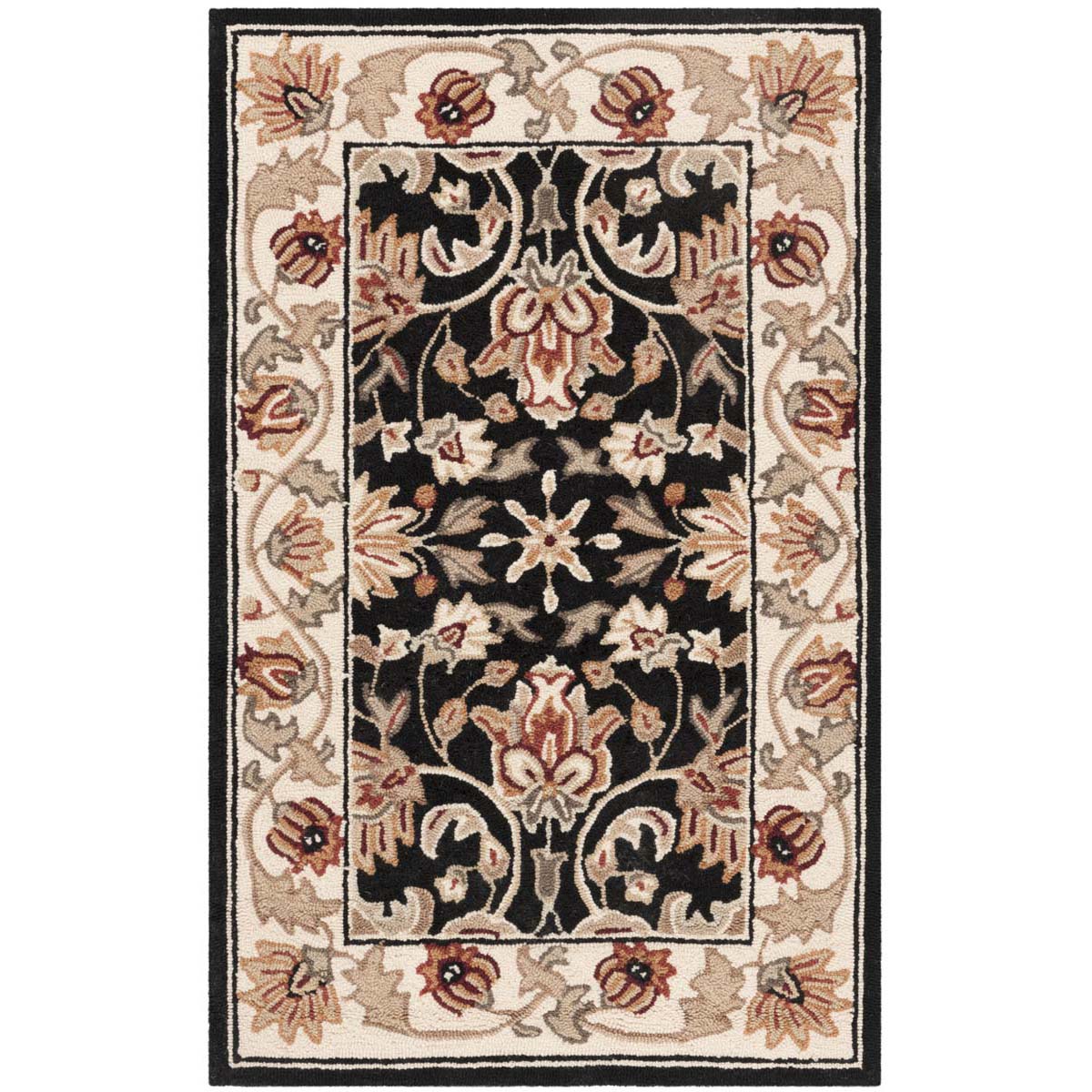 Safavieh Easy Care 101 Rug, EZC101 - Black / Ivory