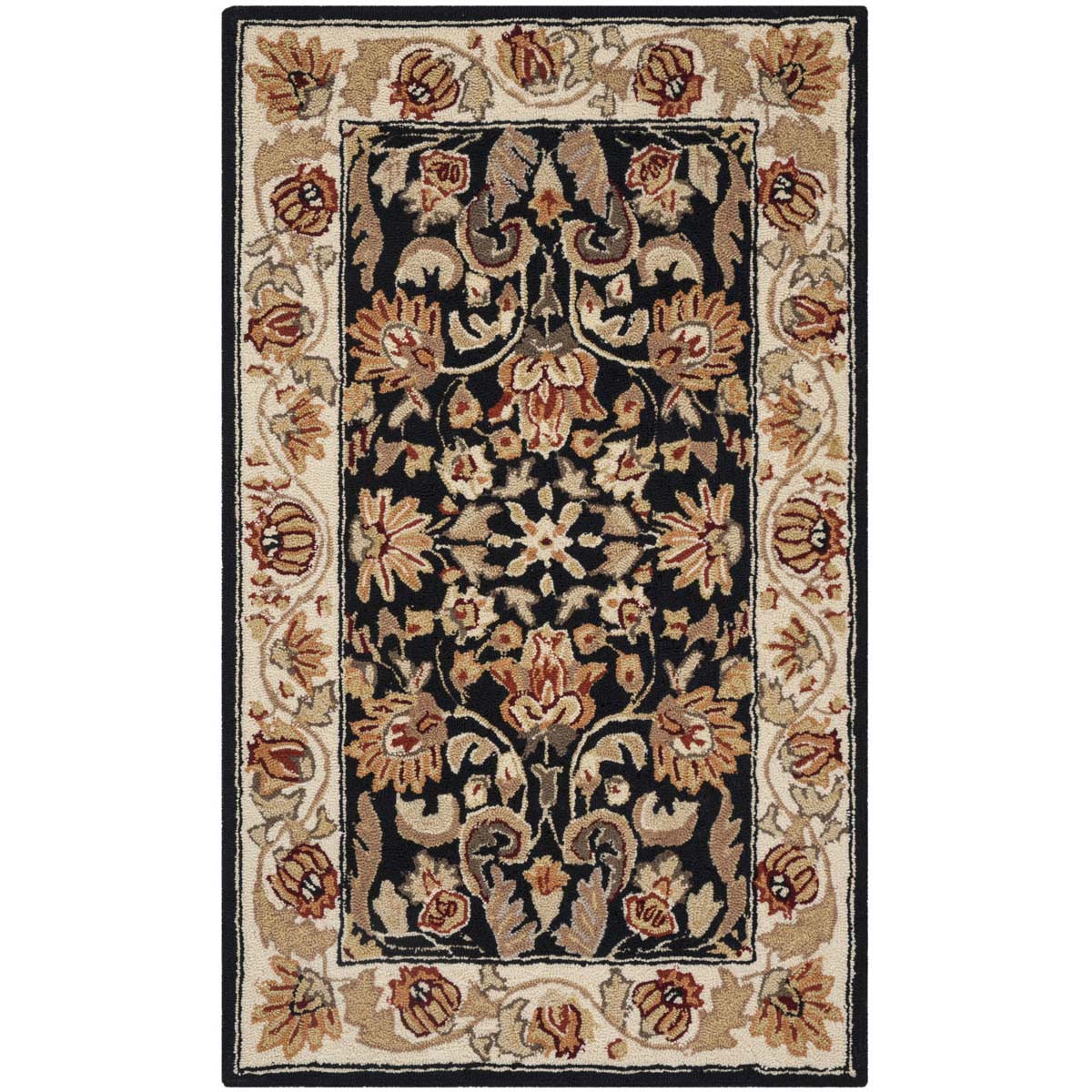 Safavieh Easy Care 101 Rug, EZC101 - Black / Ivory