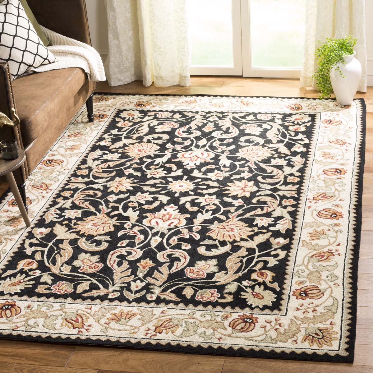 Safavieh Easy Care 101 Rug, EZC101 - Black / Ivory