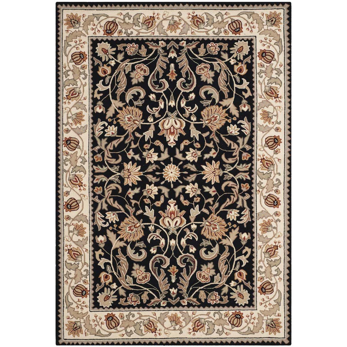 Safavieh Easy Care 101 Rug, EZC101 - Black / Ivory