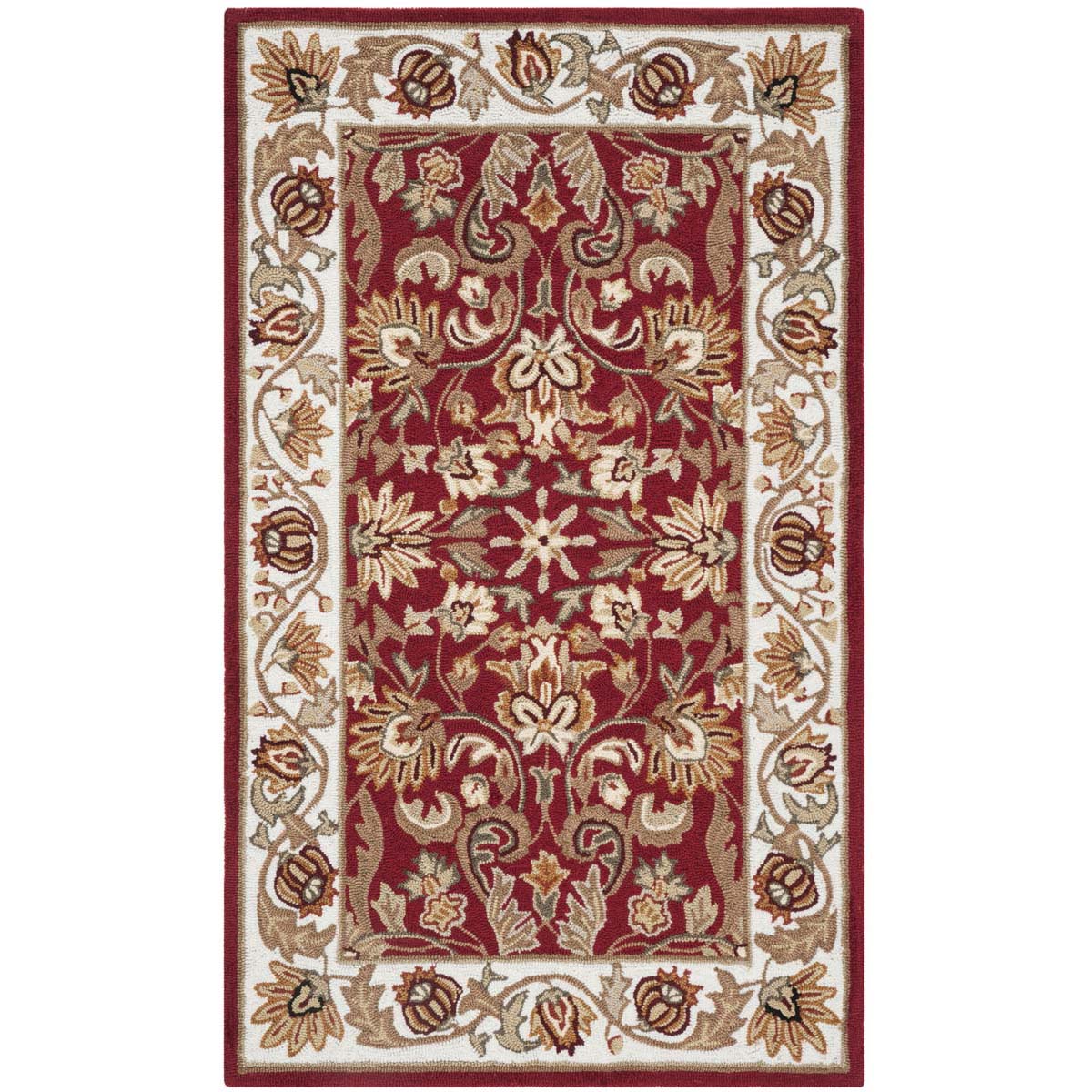 Safavieh Easy Care 101 Rug, EZC101 - Red / Ivory